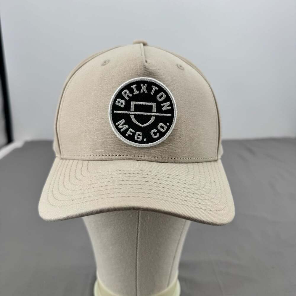 Brixton Crest C Netplus MP Snapback Hat Beige